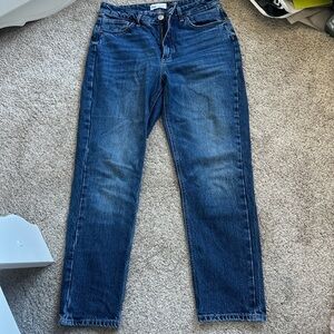 Zara straight leg jeans mid to high rise